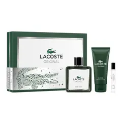 LACOSTE - Set de Perfume Hombre 100 ml + SG + 7.5 ml GIFTSET S2 2025