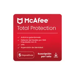 MCAFEE - Pin Virtual | Protección total 5 usuarios