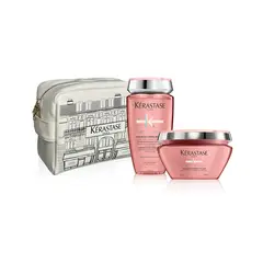 KERASTASE - Tratamiento capilar Pack Navidad: Chroma Absolu Set Color Radiante + cosmetiquera