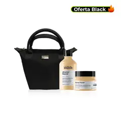 LOREAL PROFESSIONNEL - Tratamiento capilar Pack Navidad: Absolut Repair Kit Rescate Brillante + cosmetiquera