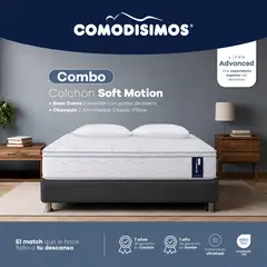 COMODISIMOS - COMBO SOFT 140X190 BASE GRIS DIV