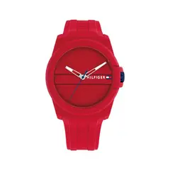TOMMY HILFIGER - Reloj Hombre 1710598 . Reloj Silicona Rojo