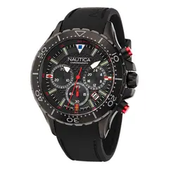 NAUTICA - Reloj Hombre NST. Reloj Silicona Negro NAPNSF202