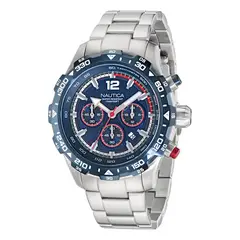 NAUTICA - Reloj Hombre NST. Reloj Acero Inoxidable Plateado NAPNSS404