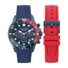NAUTICA - Reloj Hombre NST. Reloj Silicona Azul NAPNSS505