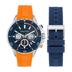 NAUTICA - Reloj Hombre NST. Reloj Silicona Naranja NAPNSF502