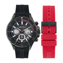 NAUTICA - Reloj Hombre NST. Reloj Silicona Negro NAPNSF503