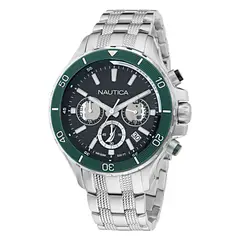 NAUTICA - Reloj Hombre NST. Reloj Acero Inoxidable Plateado NAPNSF504