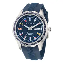 NAUTICA - Reloj Hombre NST Everyday. Reloj Silicona Azul NAPNSF511