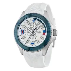 NAUTICA - Reloj Hombre NCT Leeway. Reloj Acero Inoxidable Plateado NAPLWF5O4