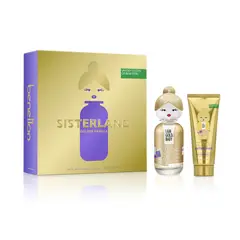 BENETTON - Set de perfume Mujer Incluye Set Sisterland Golden Vanilla EDP 80ml + Body Lotion 75ml