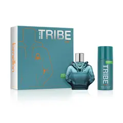 BENETTON - Set de perfume Hombre Incluye We Are Tribe Cool EDT 90ml + Desodorante 150ml