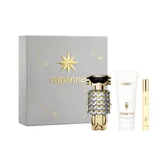 RABANNE - Set de perfume Mujer Incluye Fame EDP 80ml + Body Lotion 100ml + Travel Size