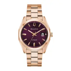 BULOVA - Reloj Hombre Surveyor. Reloj Acero Inoxidable Oro Rosa 97B234