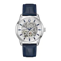 BULOVA - Reloj Hombre Sutton. Reloj Cuero Azul 96A330
