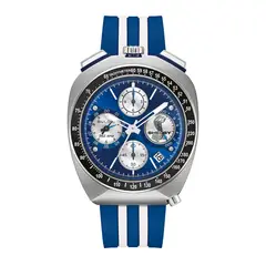 BULOVA - Reloj Hombre Shelby. Reloj Silicona Azul 98B452