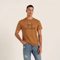 BEARCLIFF - Camiseta Hombre con Estampado de Algodón