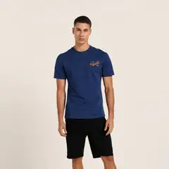 BEARCLIFF - Camiseta Hombre con Estampado de Algodón