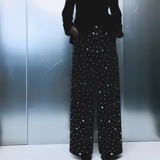 MANGO - Jean Recto Mujer Tiro medio