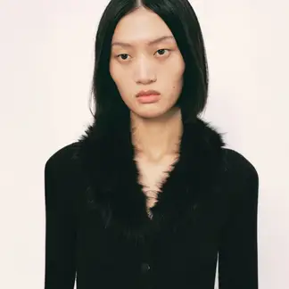 MANGO - Cardigan Mujer Efecto pelo Slim fit