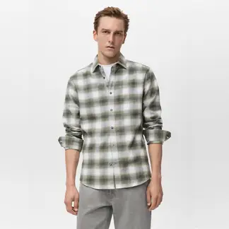 MANGO - Camisa Hombre Manga larga