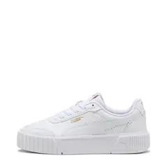 PUMA - Tenis moda Carina Mia Jr Niño Blancos