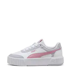 PUMA - Tenis moda Carina Mia Jr Niña Blancos