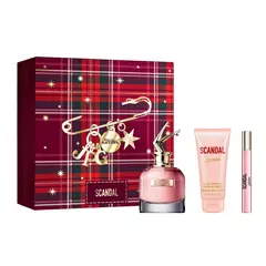 JEAN PAUL GAULTIER - Set de perfume Mujer Incluye Scandal EDP 80ml+ Body Lotion + Travel Size