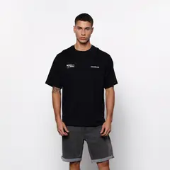 DENIMLAB - Camiseta Hombre con Estampado Oversize fit de Algodón