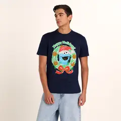 BEARCLIFF - Camiseta Hombre con Estampado de Algodón