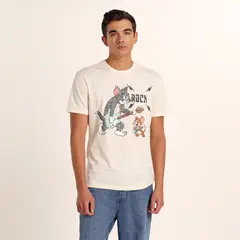 BEARCLIFF - Camiseta Hombre con Estampado de Algodón