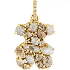 TOUS - Dije oso con baño de oro 18 kt sobre plata y diamantes Sweet 40s