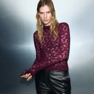 MANGO - Blusa Mujer Manga larga