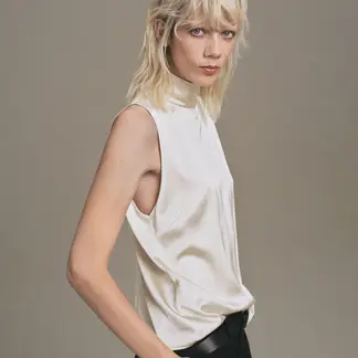 MANGO - Blusa Mujer Sin mangas