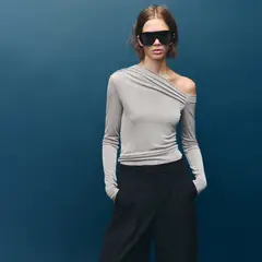 MANGO - Camiseta Mujer Manga larga