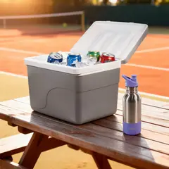 undefined - Set Nevera gris 22L tipo cooler + termo 600ml