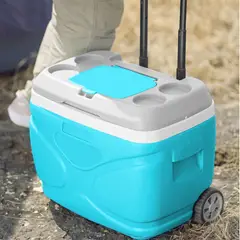 undefined - Nevera con Ruedas 30L Azul Aguamarina