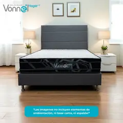 COLCHONES VONNEL - Colchón Doble Vonnel Ortopedico Resortado 140 x 190 cm PLx-S 25 Plus