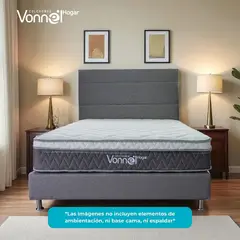 COLCHONES VONNEL - Colchón Semidoble Vonnel Ortopedico Resortado 120 x 190 cm Full Confort