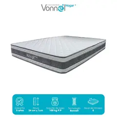 COLCHONES VONNEL - Colchón Sencillo Vonnel Ortopedico Resortado 100 x 190 cm Termocasa Plus