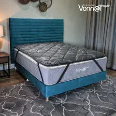 COLCHONES VONNEL - Topper Premiun Vonnel Sencillo (100 x 190 Cm) Negro