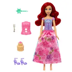 DISNEY PRINCESS - Princesa Disney: Muñeca Ariel Spin and Reveal Flores