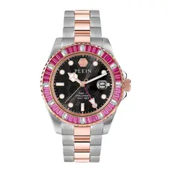 PHILIPP PLEIN - Reloj Unisex Gmt-i Challenger Baguettes. Reloj Acero Inoxidable Plateado PWPZA0424