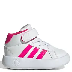 ADIDAS - Tenis moda Grand Court Mid Niña Blancos