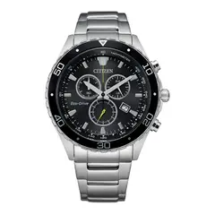 CITIZEN - Reloj Hombre Weekender. Reloj Acero Inoxidable Plateado AT2387-52E