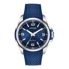 CITIZEN - Reloj Hombre Sport Casual. Reloj Poliuretano Azul AW1158-05L