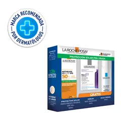 LA ROCHE POSAY - Set Pack Anthelios Oil Control Gel + Mela B3 Sérum + Agua Termal Incluye 3 Productos