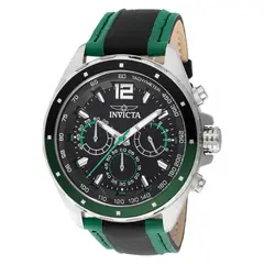 INVICTA - Reloj Hombre Racing . Reloj Piel Verde