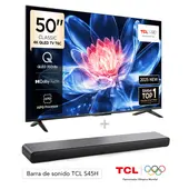 TCL - Combo Televisor + Barra | | 50 pulgadas | 4K UHD | QLED | 50T6CSB | Barra de sonido S45H