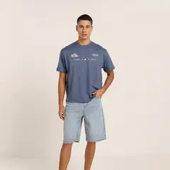 MOSSIMO - Camiseta Hombre Manga corta de Algodón Bearcliff